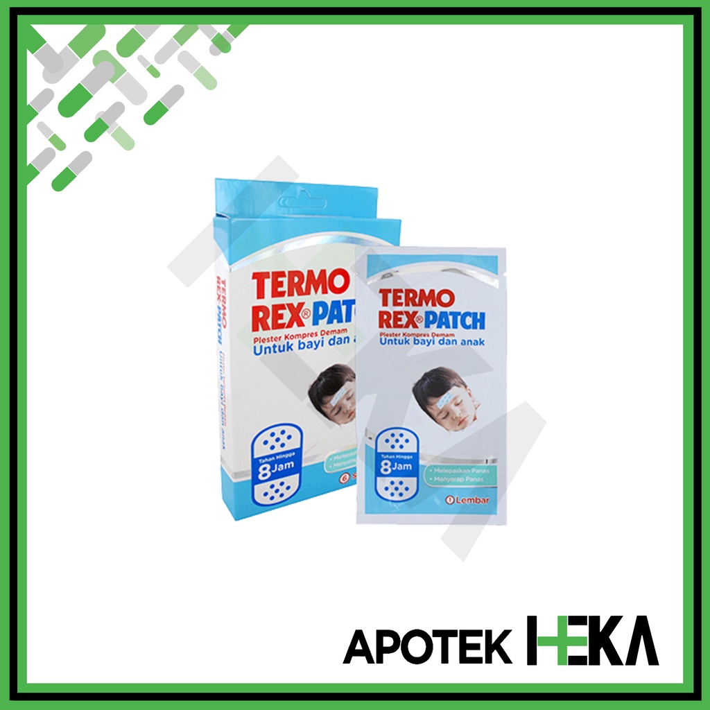 Termorex Patch - Plaster Kompres Demam Anak Box isi 6 Sachet (SEMARANG)