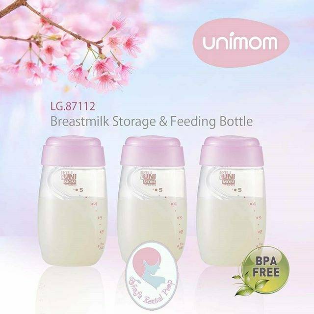 Botol Unimom / Breastmilk Storage &amp; Feeding Bottle Unimom