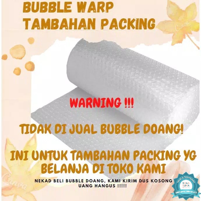 

SUKASUKA❤ BUBBLE WRAP (Berlapis-lapis) ⚠️TAMBAHAN PACKING KOSMETIK⚠️ tidak dijual terpisah