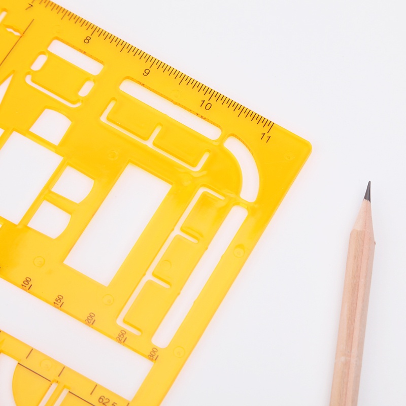 Mary 1:50 Tailor Scale Math Penggaris Arsitektur Insinyur Menggambar Template Serut New