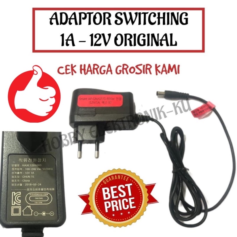 ADAPTOR SWITCHING / POWER SUPPLAY 1A - 12V ORIGINAL