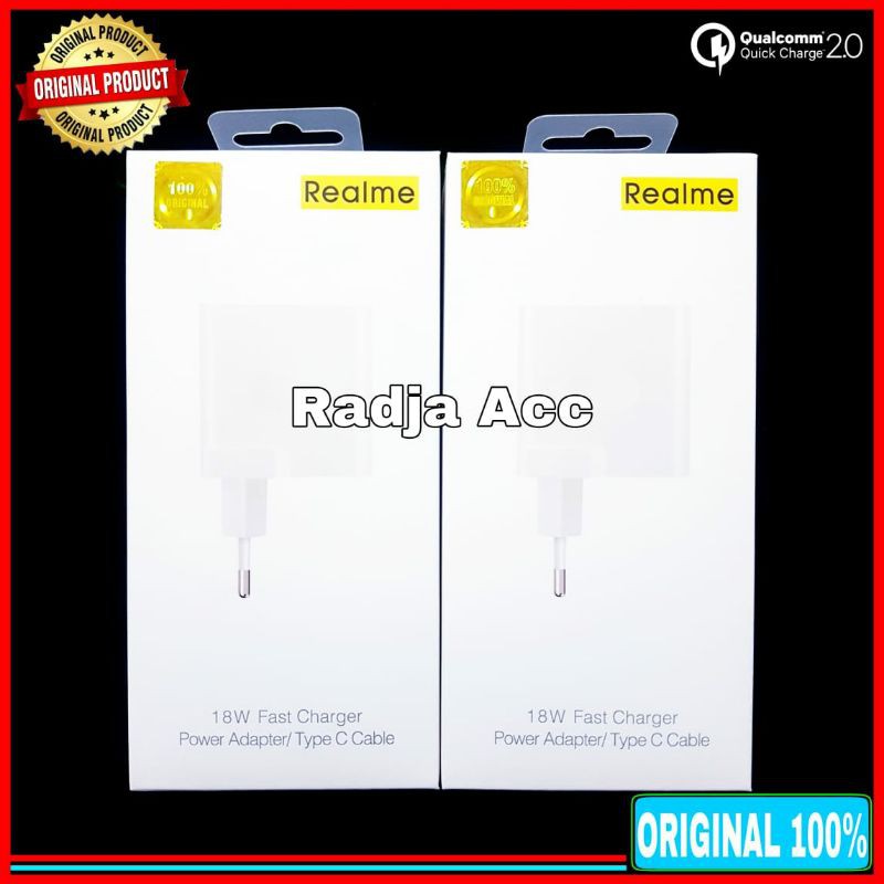 Charger Realme C17 6i 7i Original 100% Fast Charging 18 Watt USB Type C