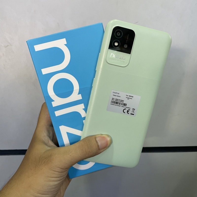 realme narzo 50i ram 4gb internal 64gb second bekas pakai fullset original mulus