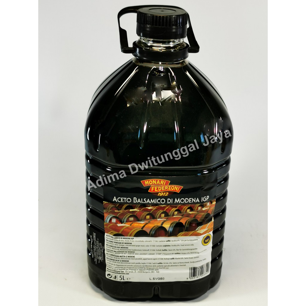 Cuka Balsamik / Monari Federzoni Aceto Balsamico Di Modena 5 ltr