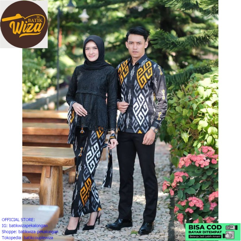 ( COD ) WIZL COUPLE KALENA BATIK COUPLE KEBAYA TUNANGAN MODERN BRUKAT TERBARU 2021 KELUARGA PASANGAN