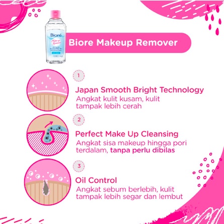 BIORE Make Up Remover | Micellar Massage Wash 90ml / Cleansing Water 300ml