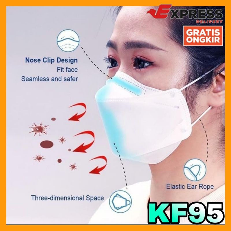 Masker KF94 3D 4ply 4 Ply evo Mask Korea Duckbll Kn95 WN 958 isi 50 Pcs