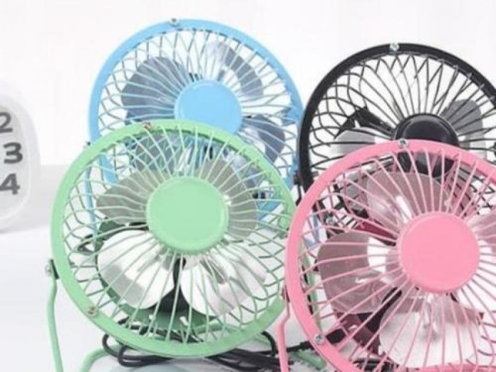 Kipas Angin USB Bahan Besi USB Mini Fan Merek Yazuho