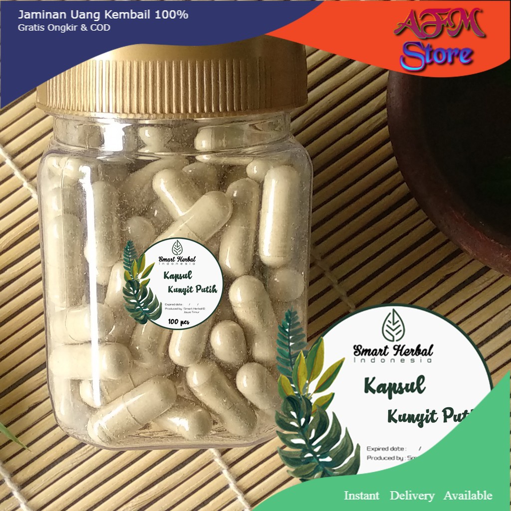 

Kapsul Kunyit Putih Organik isi 100 pcs
