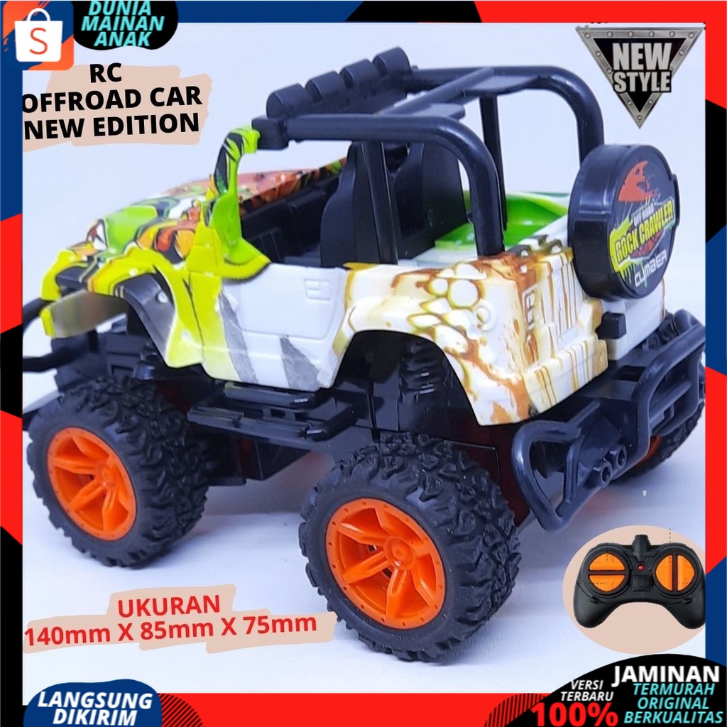 MAINAN ANAK MOBIL REMOTE CONTROL - RC MINI CAR JEEP ROCK CRAWLER OFFROAD NEW VERSION