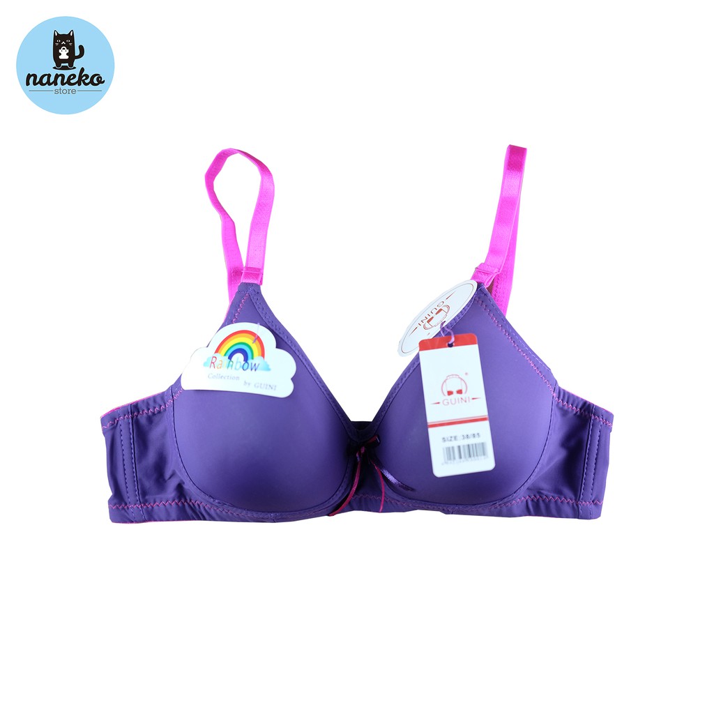 Bra/ BH Rainbow Guini Wanita Cewek Busa Sedang Tanpa Kawat