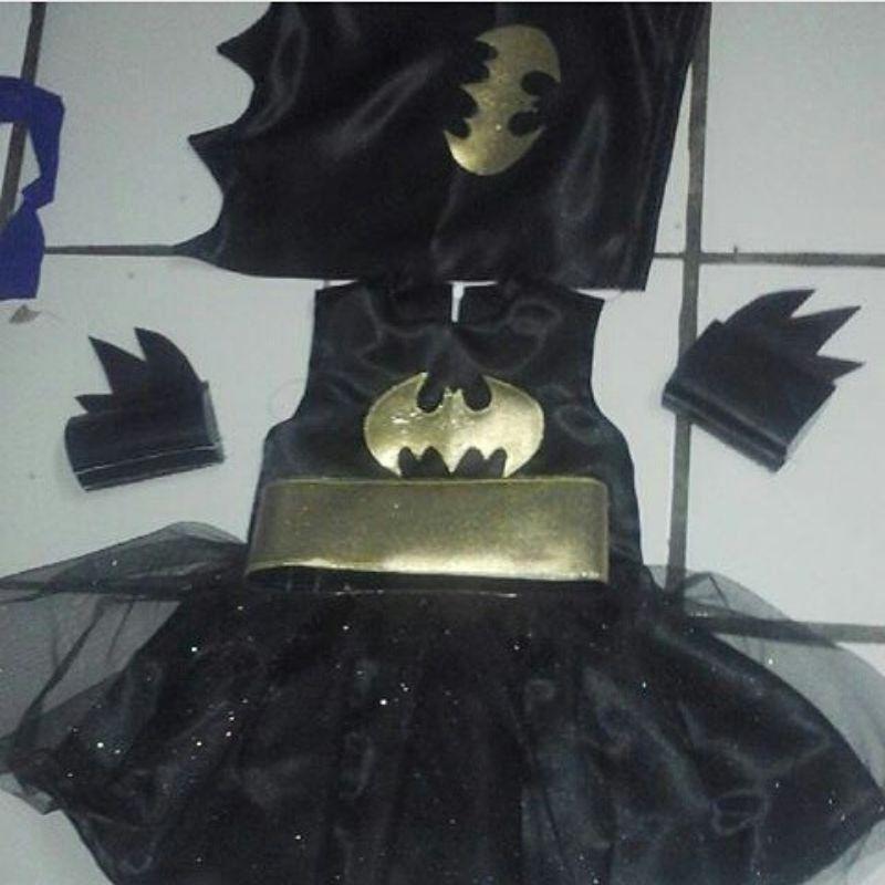 Kostum Batgirl/kostum Batman cewek/kostum Batgirl anak/kostum superhero/kostum superhero anak/kostum