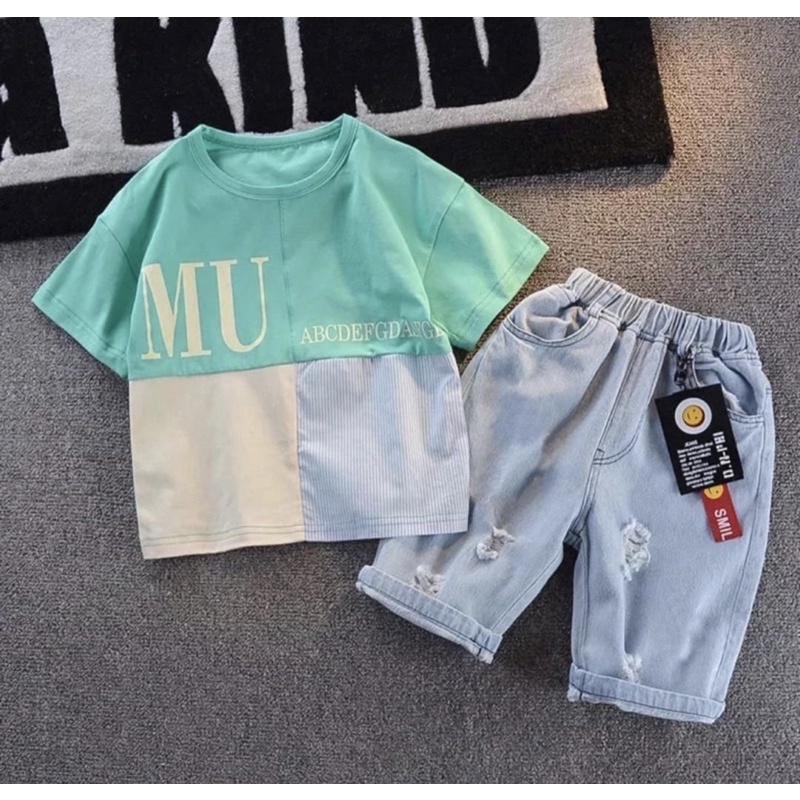 KAOS ANAK SETELAN BAJU DAN CELANA ANAK 1-5 TAHUN ARDAN GROSIR