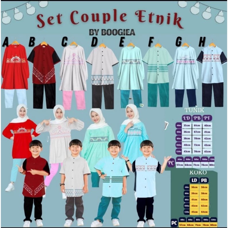 SET COUPLE ETNIK BOOGIEA