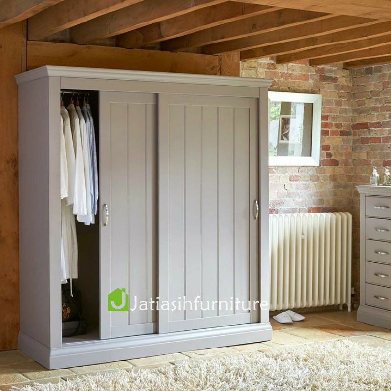 JAF Bufet Upline Sliding Door , Lemari Kayu Jati Pintu Geser