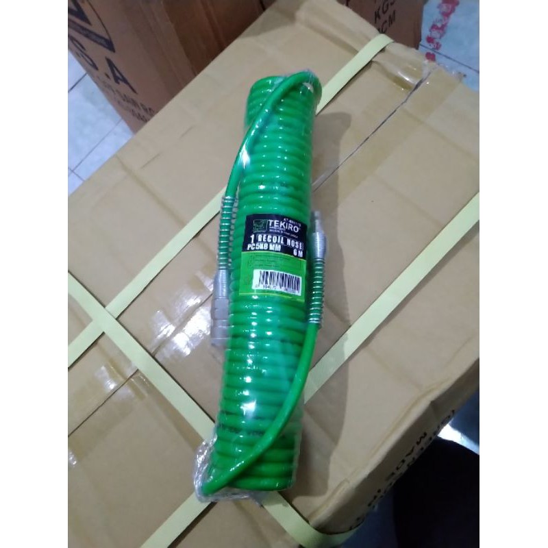 TEKIRO recoil hose with spring 9M (5x8mm) selang kompresor ORIGINAL