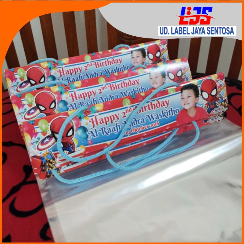 

plastik ulang tahun karakter LABEL JAYA