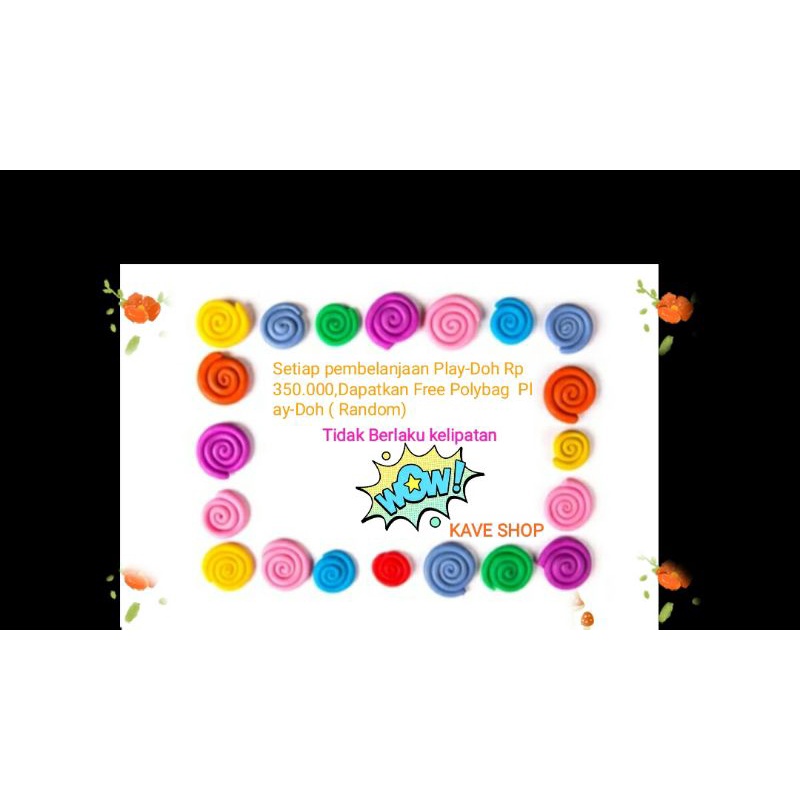 BONUS - FREE Polybag Play-Doh ( Minimal Order  Rp 350.000  Tidak berlaku kelipatan - NEW