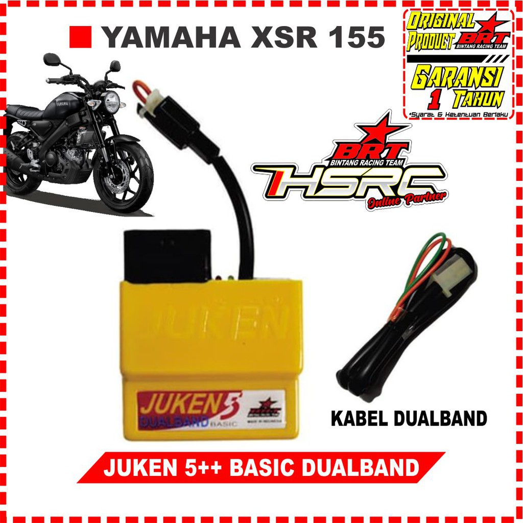 ECU JUKEN 5 PLUS BRT DUAL BAND Yamaha XSR 155 R VVA ECM MT15 R ENDURO CDI Injeksi XSR155 Japstyle
