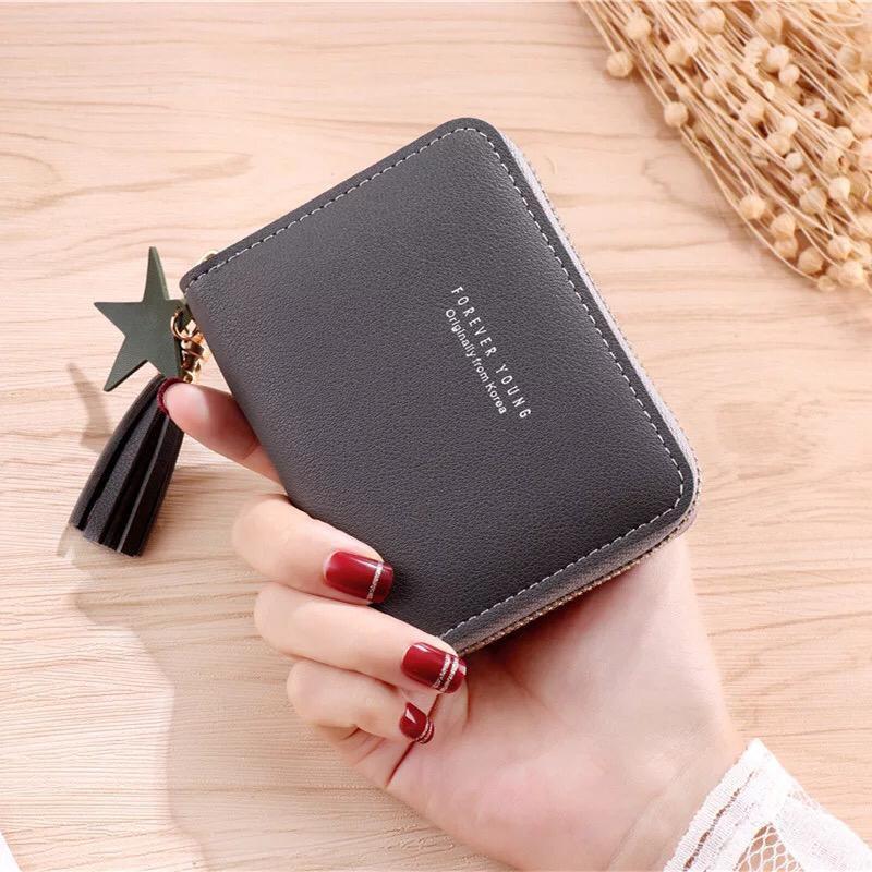 ( 27AN.ID ) DOMPET WANITA D03 DOVE  MINI GRACE KOREAN FASHION TRENDY FASHION WALLET C6-#3 HITAM