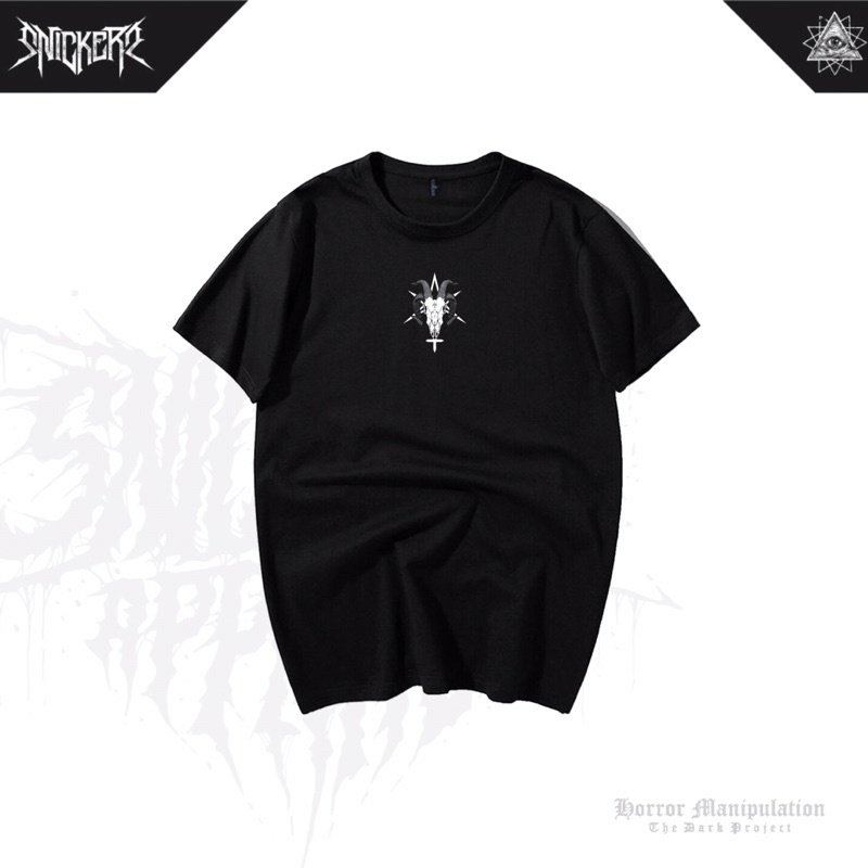 SNICKERS APPAREL / TSHIRT / BLACK TSHIRT / BAJU KAOS PENDEK HITAM "Tsbapohead"