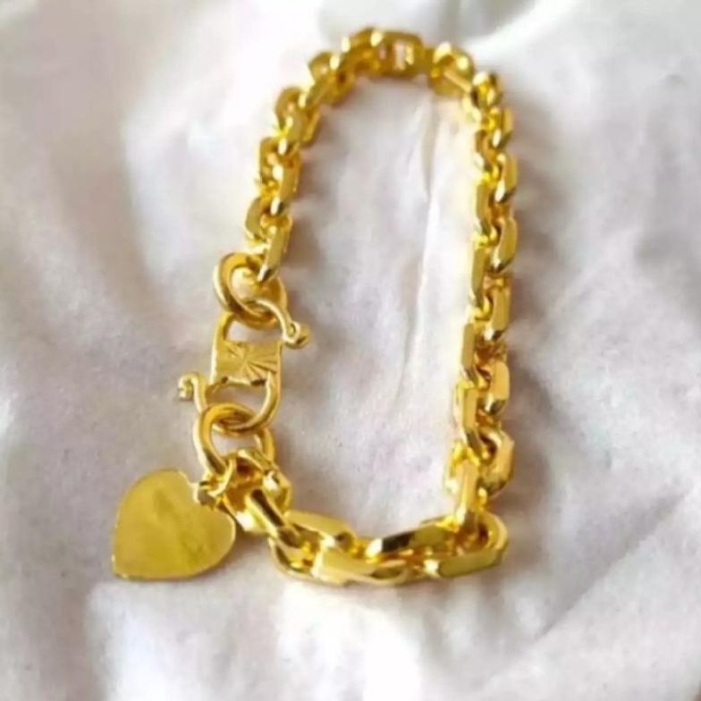 Gelang Rantai Medan Lapis Mas 24K