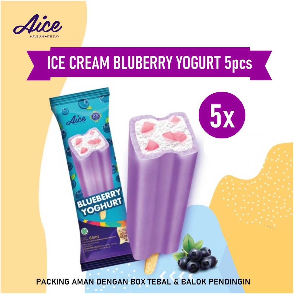 

Ice Cream Blueberry Yougert 5pcs Aice