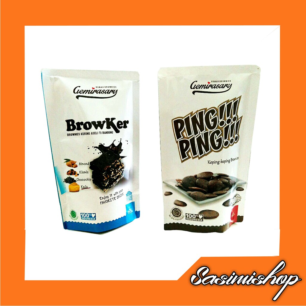 

Keripik Brownis PING & Brownies Kering Browker