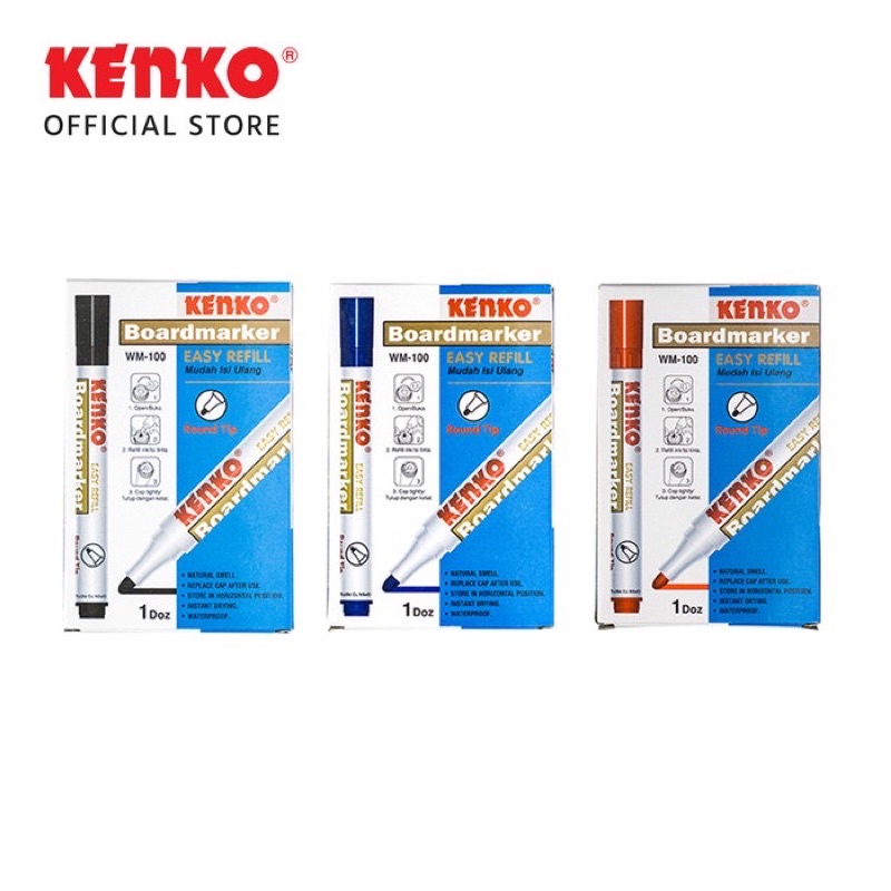 Spidol KENKO Whiteboard Marker WM-100