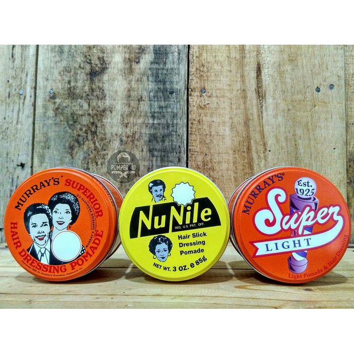 POMADE MURRAYS ORIGINAL USA - SUPERIOR / NU NILE / SUPER LIGHT - SUPERIOR