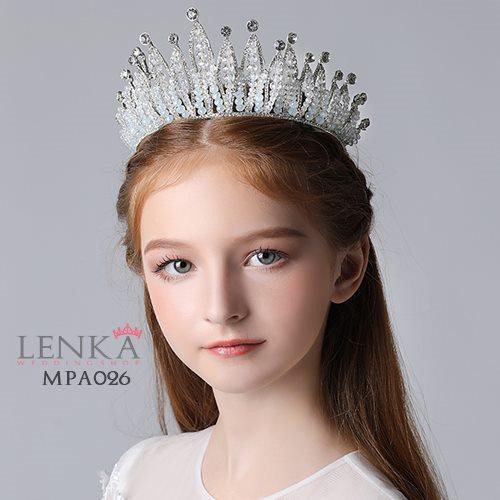 Aksesoris Mahkota Pesta Anak Premium l Crown Crystal Putri Lenka - MPA026