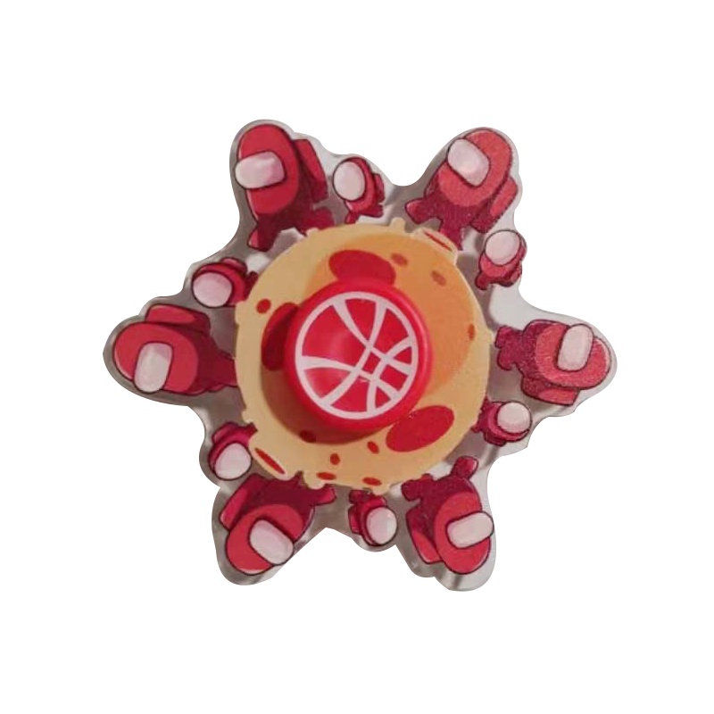 2021 New Pop It Fidget Spinner Cartoon Anime Running Animation Dynamic Hand Spinner for Children