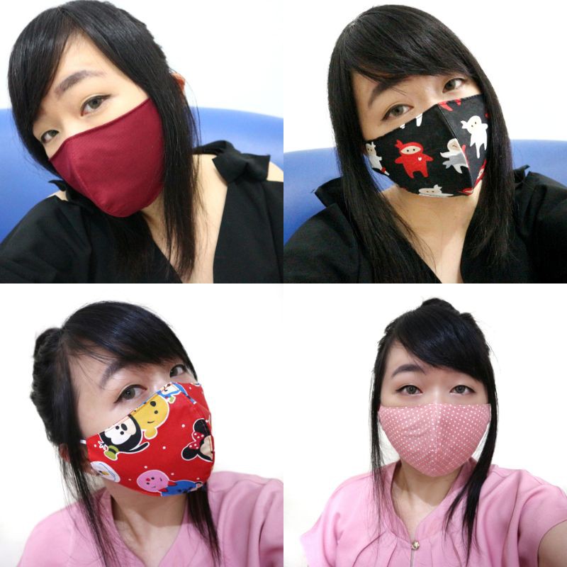 MASKER KAIN KATUN PREMIUM (15K GET 2!!)