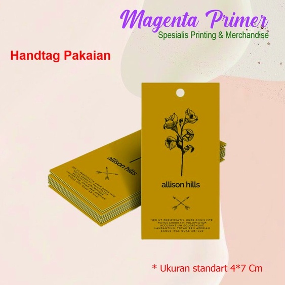 

Hang Tag Pakaian Custom Desain