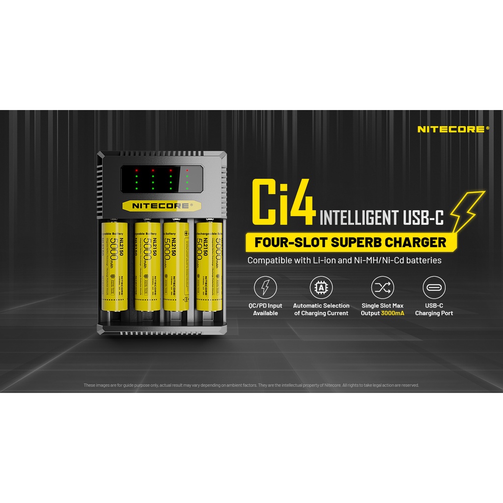 CHARGER NITECORE CI4 4 SLOT AUTHENTIC