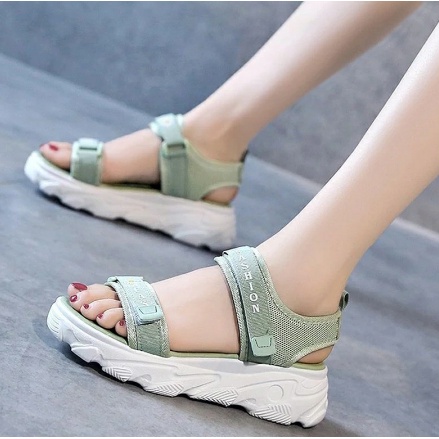 Sandal Wanita 2 Tali Strap FLOWER Korea Style daisy v.2