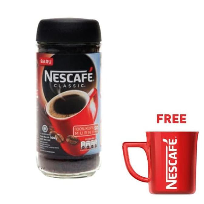 

GRATIS ! NESCAFE CLASSIC Jar 100g Gratis Red Mug