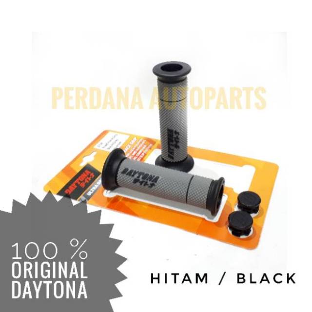 Hand Grip Motor DAYTONA (Hitam/Merah/Biru/Oranye) ASLI