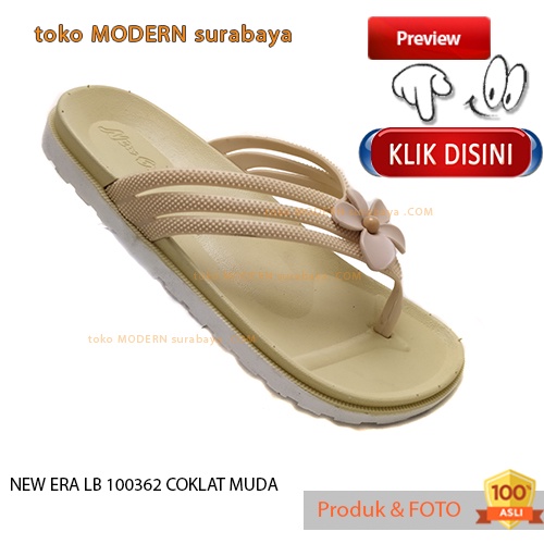 Sandal wanita casual sandal jepit karet murah NEW ERA LB 100362