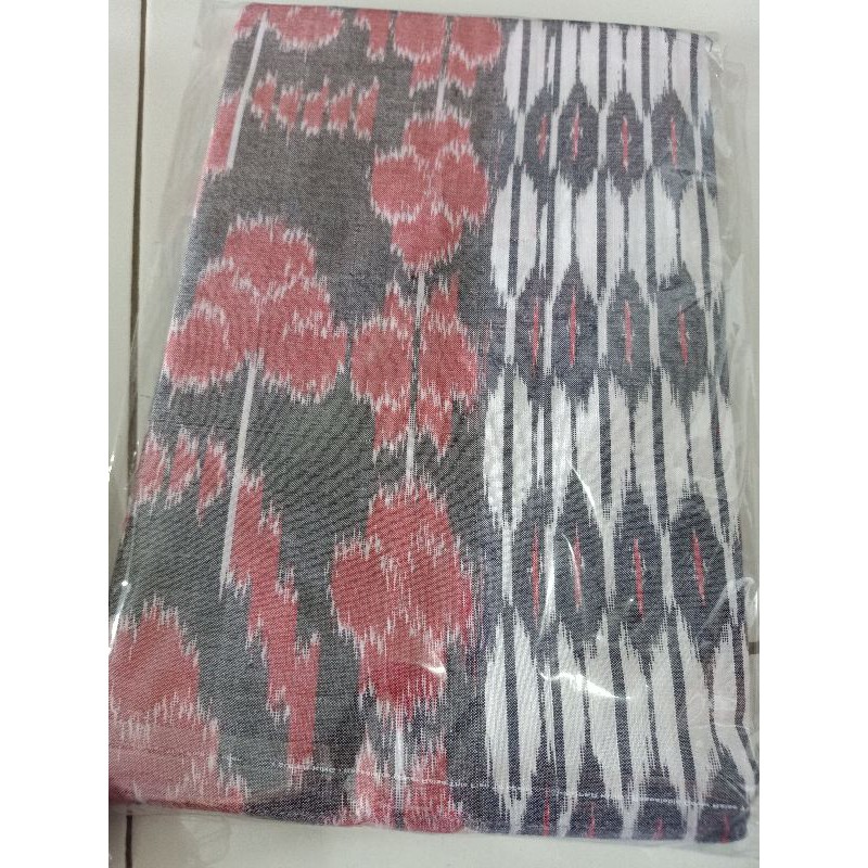 sarung goyor asli tenun atbm wrna putih abu