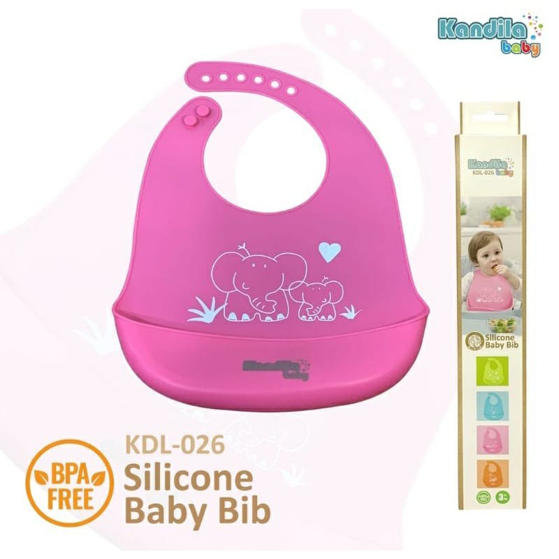 Kandila Silicone Baby Bib KDL-026 - slaber makan anak