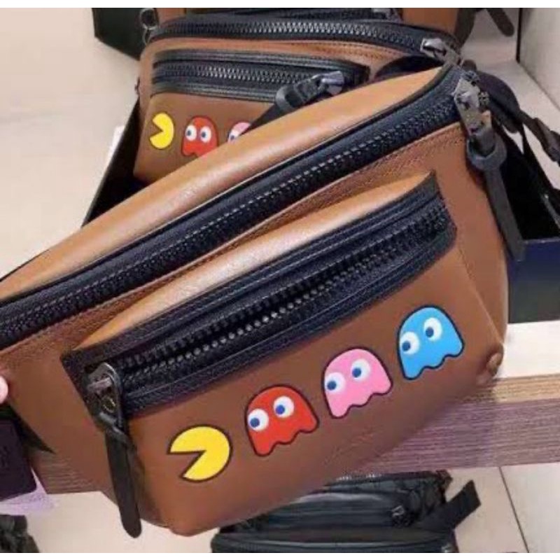 COACH TERRAIN BELT BAG WITH PAC-MAN MOTIF (72922)