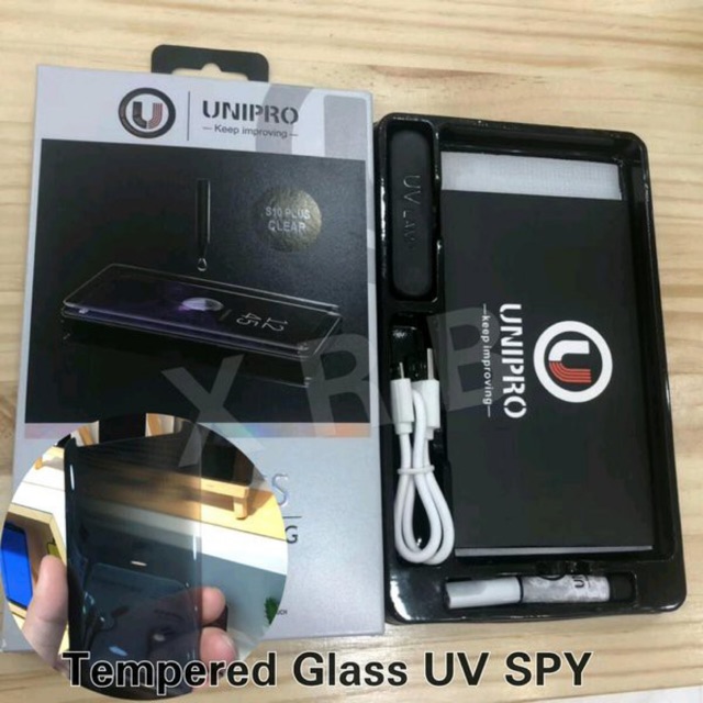 UV SPY TEMPERED GLASS Curve Full Glue Anti Gores S7 EDGE S8 S8+ S9 S9+ NOTE 8 NOTE 9