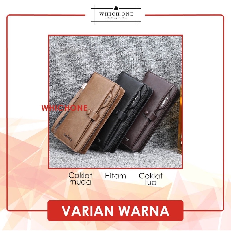 TAS SELEMPANG HANDBAG PRIA TERMURAH /    [BISA COD] Dompet Baellerry Panjang Ori Impor Hitam Coklat