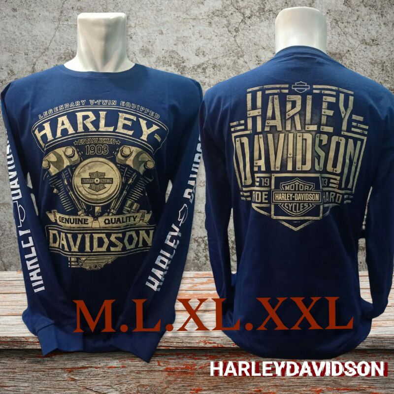 Kaos Harley Davidson Lengan Panjang