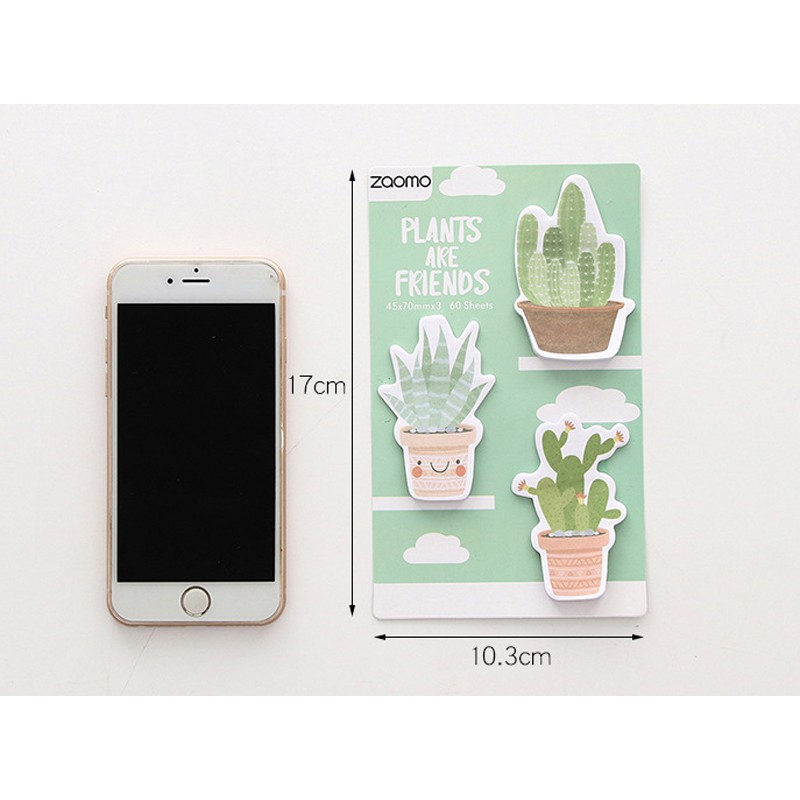 Post It Memo Cactus Lucu Notepad Memo