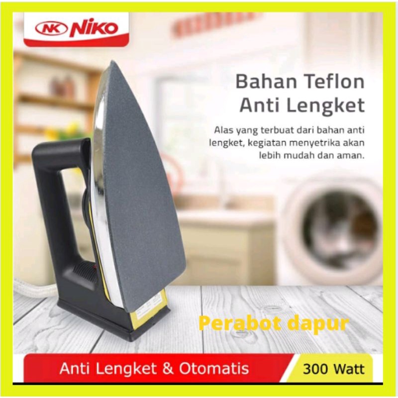 Niko Setrika Listrik NIKO Setrika Murah NK333S Niko Setrika Baju Hemat Listrik 300 Watt