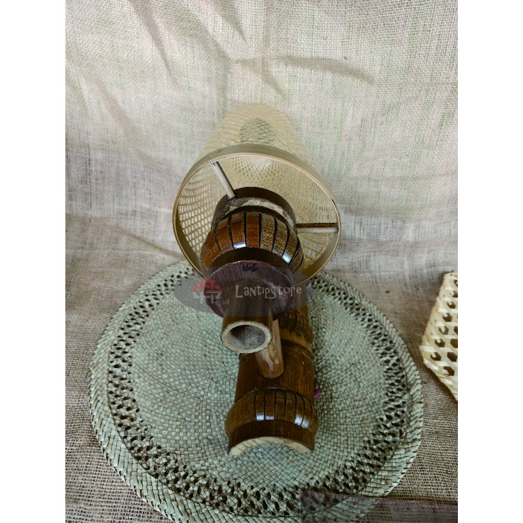 Brezybeauty05 Lampu Dinding Bambu Anyaman Lampu Gantung Lampu Bambu