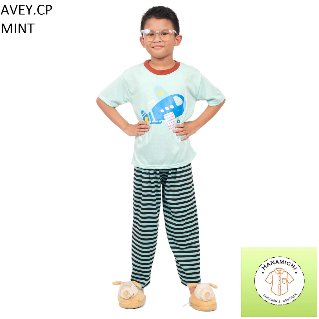 Hanamichi AVEY.CP Baju Tidur Anak Lengan Pendek Bergambar