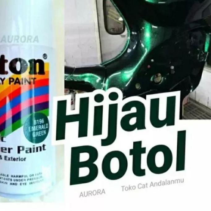 Terbaru Pilox Diton Emerald Green 8196 Hijau Botol 300ml / Cat Ijo Metalik Metallic Metalic Laguna P